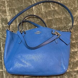 Coach Vibrant Blue Leather Shoulder Bag
